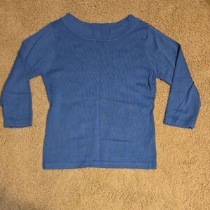 Dressbarn Navy Blue Knit Top